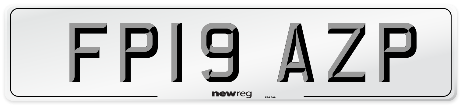 FP19 AZP Number Plate from New Reg